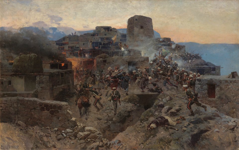 Франц Рубо - Штурм Гимров 17 октября 1832 г