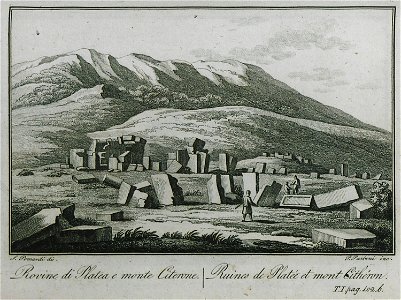 Rovine di Platea e monte Citerone - Pomardi Simone - 1820