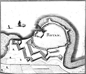 Royan fortifications 1656 Zeiller 15219