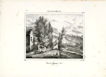 Route de Bagnères (correction ms., Barèges) à Luz (Hautes Pyrénées) - Fonds Ancely - B315556101 A DEFER 049