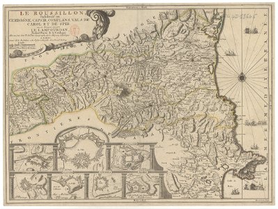 Roussillon - Carte de Nicolas de Fer (1706)