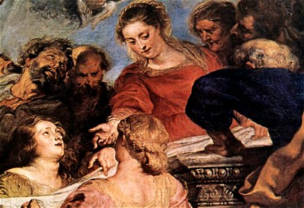 Peter Paul Rubens - Assumption of the Virgin (detail) - WGA20223. Free illustration for personal and commercial use.