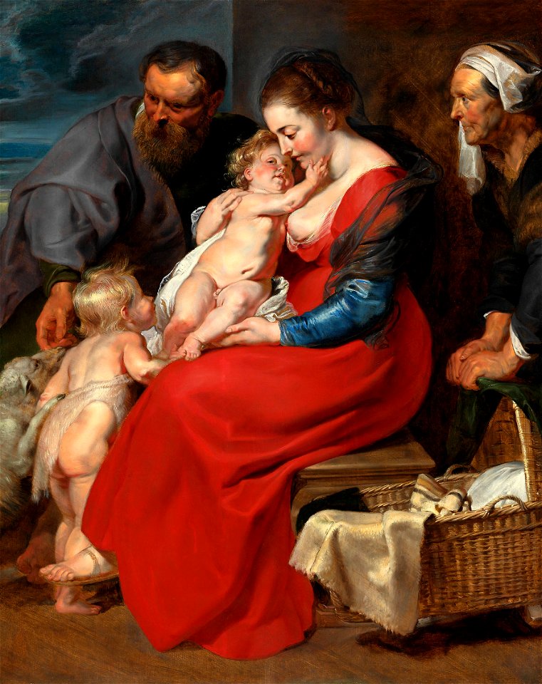 Peter Paul Rubens - The Holy Family with Saints Elizabeth and John the Baptist - 1967.229 - Art Institute of Chicago