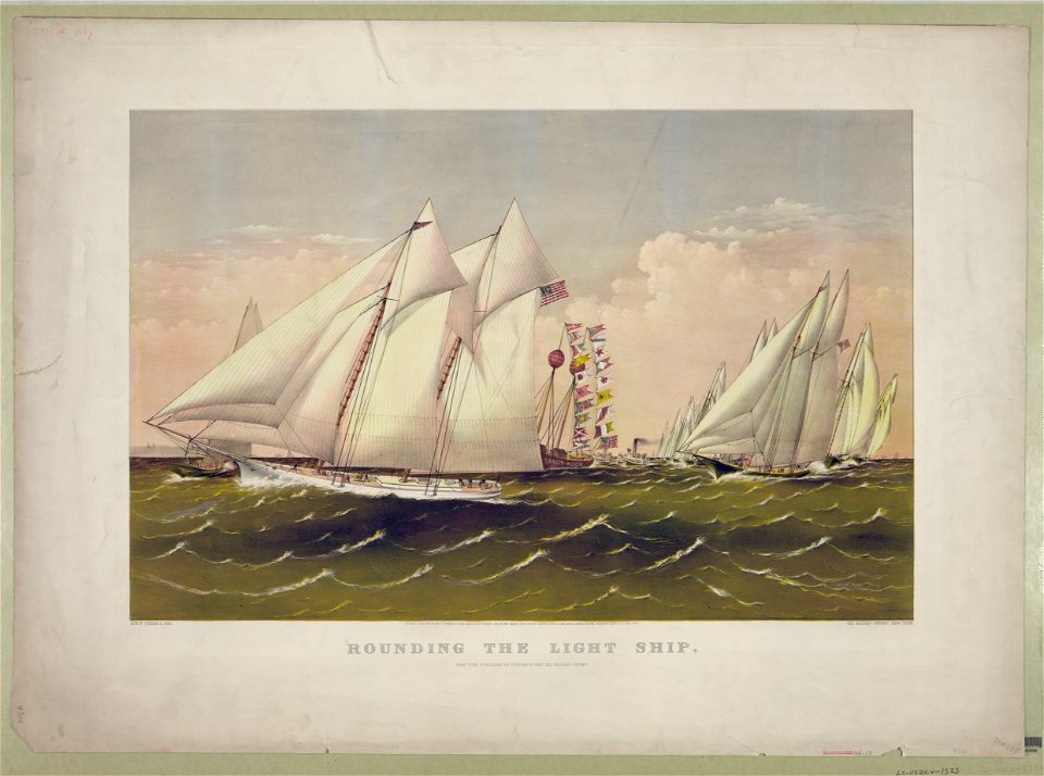 Rounding the light ship LCCN2001703957