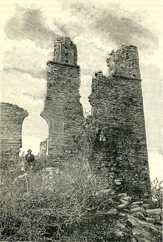 Rovine del castello Del Carretto a Ponti