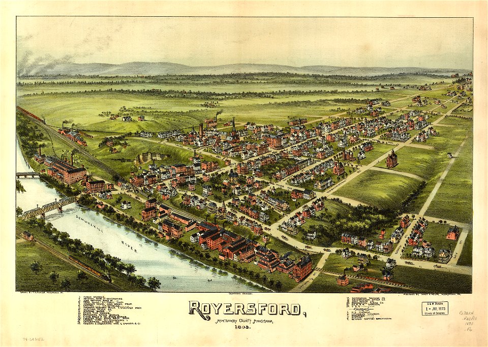 Royersford, Montgomery County, Pennsylvania 18(9)3. LOC 74693152