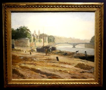 Rouart Le pont de Melun avec cadre