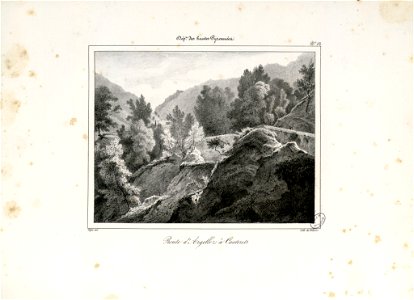Route d'Argellez à Cauterets (Hautes Pyrénées) - Fonds Ancely - B315556101 A DEFER 016