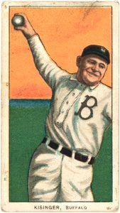 Rube Kissinger, Buffalo Team, baseball card portrait LCCN2008676923