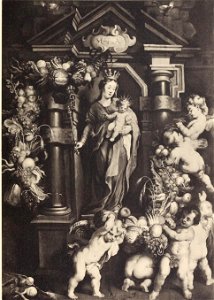 Rubens studio - Madonna and Child in a niche with putti cataloguedestabl00unse 9 0071
