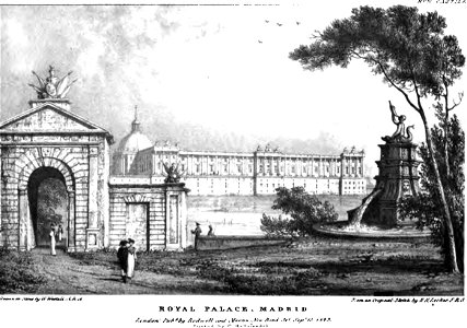 Royal Palace of Madrid 1823 Edward Hawke Locker