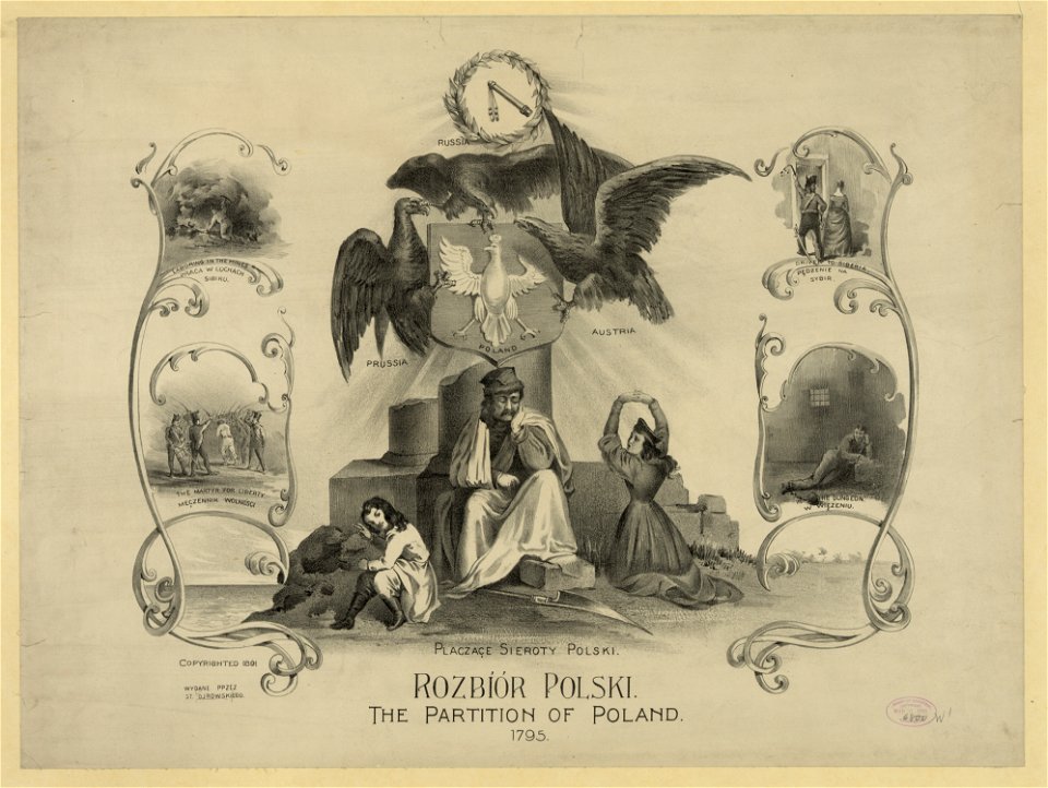 Rozbíór Polski. The partition of Poland. 1795 LCCN2003674205