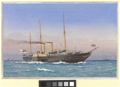 Royal Yacht Osborne 1870 RMG PU6588. Free illustration for personal and commercial use.