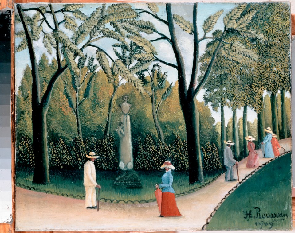Rousseau, Henri - The Luxembourg Gardens. Monument to Shopin