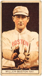 Roy Miller, Boston Braves, baseball card portrait LCCN2008677957