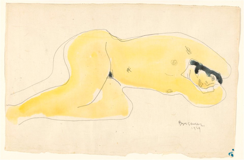 RP-T-1948-729 Liggende naakte vrouw, Reijer Stolk, 1929