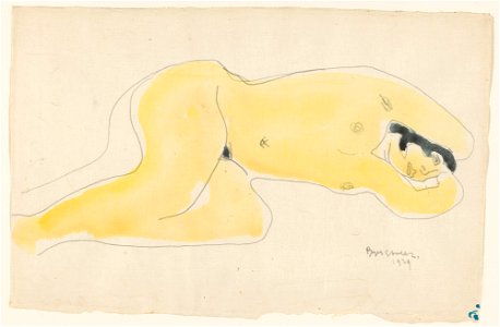 RP-T-1948-729 Liggende naakte vrouw, Reijer Stolk, 1929