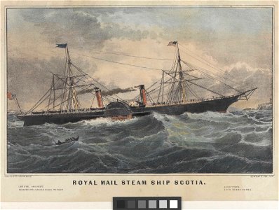 Royal Mail steam ship Scotia (1862) RMG PY0321