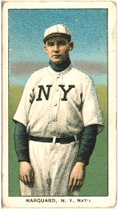 Rube Marquard, New York Giants, baseball card portrait LCCN2008676490