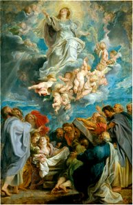 The Assumption of the Virgin (1612-17); Peter Paul Rubens. Free illustration for personal and commercial use.