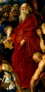 La adoración de los Reyes Magos (Rubens, Prado) (Gaspar). Free illustration for personal and commercial use.