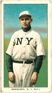 Rube Marquard, New York Giants, baseball card portrait LCCN2008676490