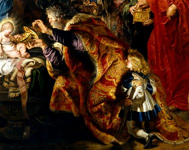 La adoración de los Reyes Magos (Rubens, Prado) (Melchior)