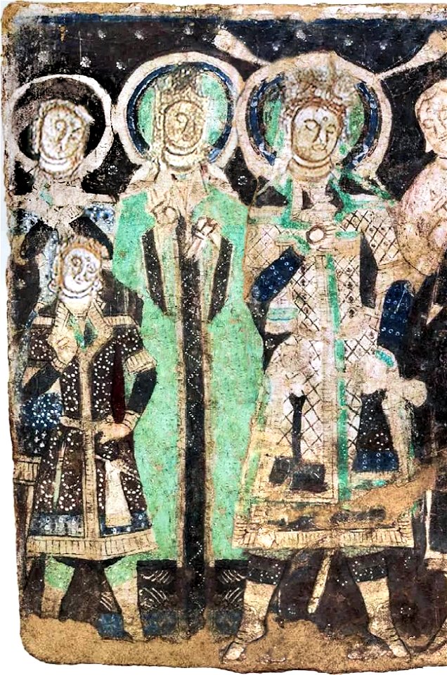 Royal family, Cave 17, Kizil (family detail, retouched)