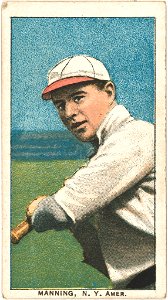 Rube Manning, New York Highlanders, baseball card portrait LCCN2008676825