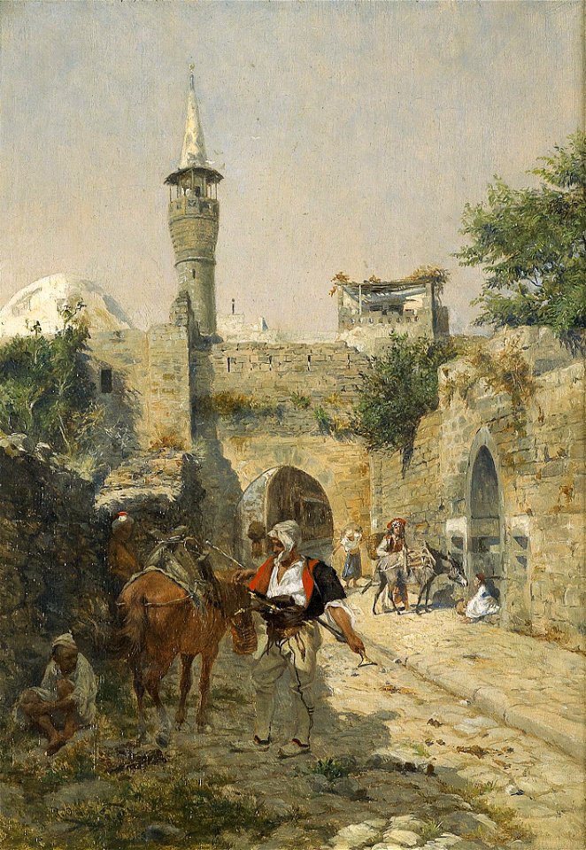 Rudolf Otto Ritter von Ottenfeld Straßenszene 1887
