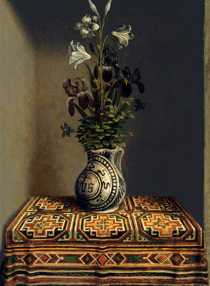 Memling, Hans — Flowers in a Jug (reverse)