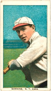 Rube Manning, New York Highlanders, baseball card portrait LCCN2008676825