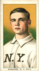 Rube Marquard, New York Giants, baseball card portrait LCCN2008676492