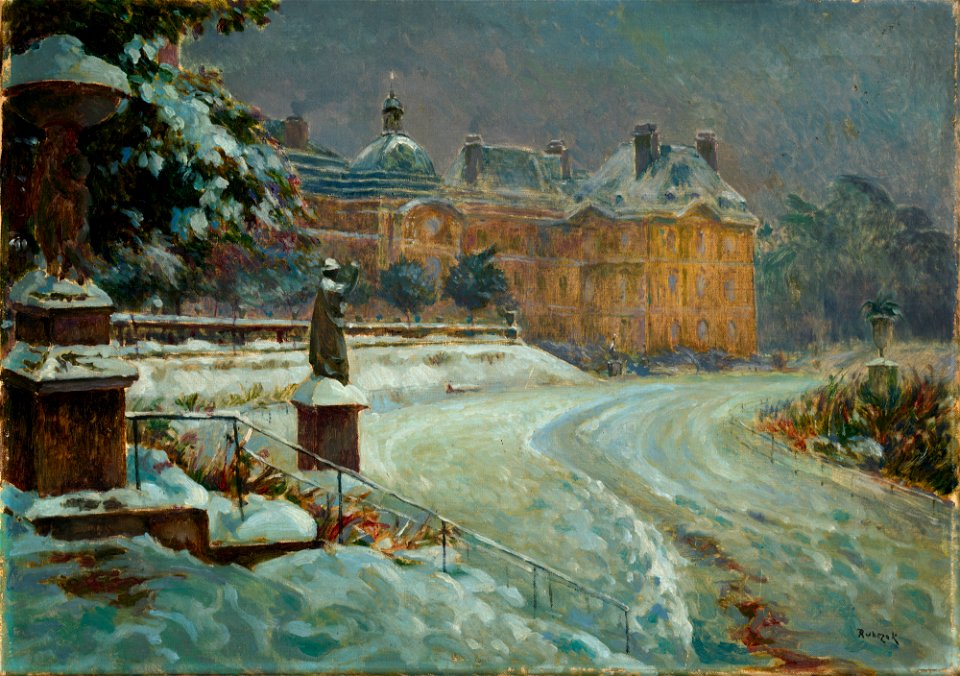 Rubczak, Jan (1884-1942) - Luxembourg Palace in Snow - MNK II-b-120 - National Museum Kraków