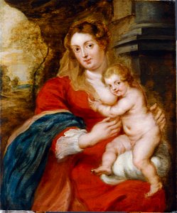 Rubens, Sir Peter Paul - Madonna and Child - Google Art Project. Free illustration for personal and commercial use.