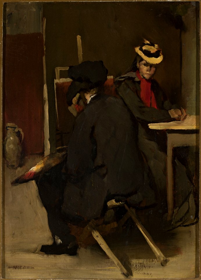 Rudolf Hirth du Frenes - In the painter's studio - M.Ob.2055 MNW - National Museum in Warsaw