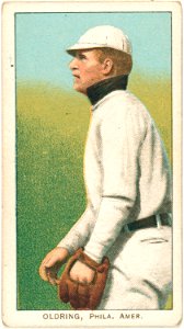 Rube Oldring, Philadelphia Athletics, baseball card portrait LCCN2008676847