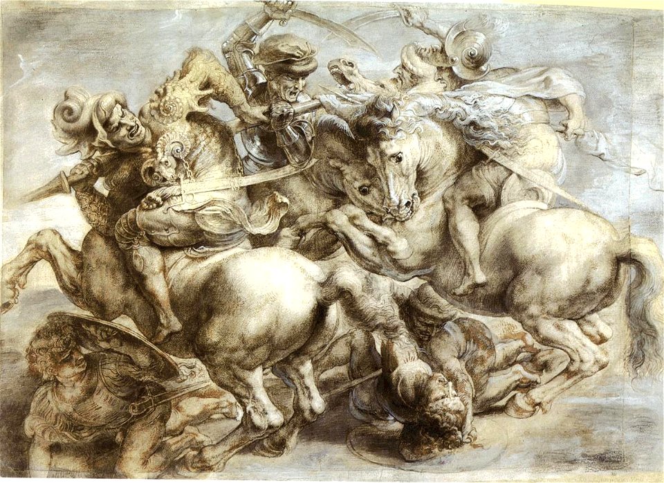 Peter Paul Ruben's copy of the lost Battle of Anghiari