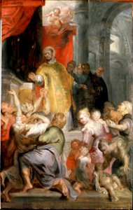 Rubens, Sir Peter Paul - The Miracles of Saint Ignatius of Loyola - Google Art Project. Free illustration for personal and commercial use.