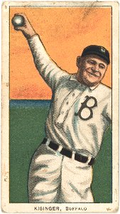 Rube Kissinger, Buffalo Team, baseball card portrait LCCN2008676923