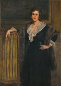 Rudolf Bacher - Portrét stojacej ženy - M 10 - Ernest Zmeták Art Gallery
