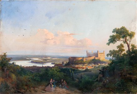 Rudolf Swoboda - Pohľad na Bratislavu - O 1340 - Slovak National Gallery