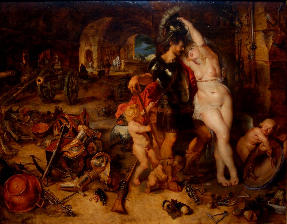 Rubens & Bruegel, Return from War, Mars Disarmed by Venus c1610ff