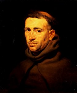 Rubens, Pieter Paul - Head of a Franciscan Monk. Free illustration for personal and commercial use.