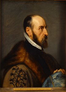 Abraham Ortelius by Peter Paul Rubens. Free illustration for personal and commercial use.