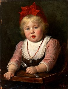 Rudolf Epp Portrait eines kleinen Mädchens 1893