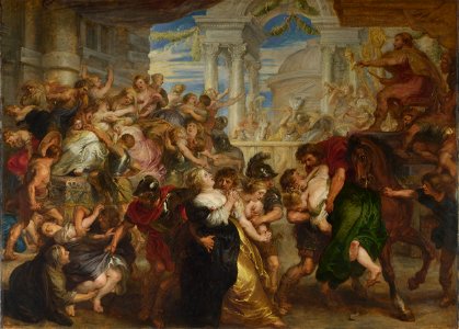 Peter Paul Rubens - The Rape of the Sabine Women - WGA20310. Free illustration for personal and commercial use.