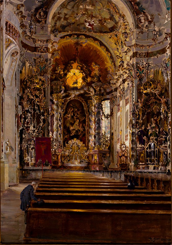 Rudolf Huthsteiner Blick in die Asam-Basilika zu Osterhofen