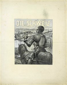 Rudolf Löw Studie zu einem Titelblatt Die Schweiz 1899 2