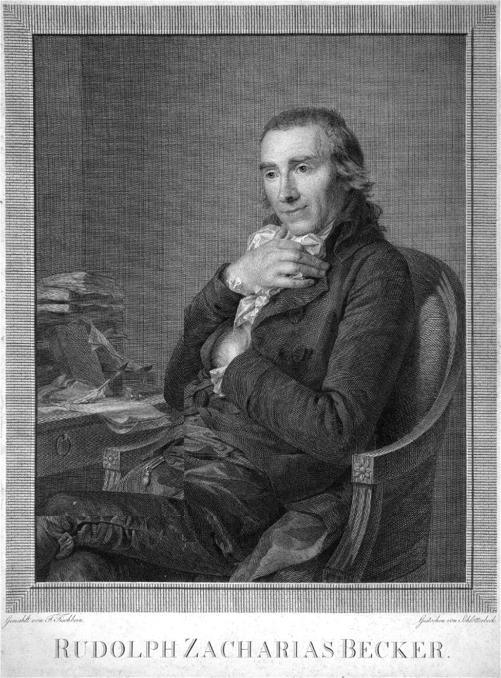 Rudolph Zacharias Becker (1752 - 1852), by Christian Jakob Schlotterbeck (1757 - 1811)